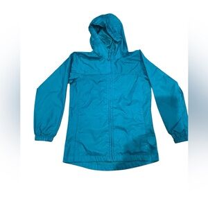 Lands' End Teal Kids' Packable Raincoat/Windbreaker